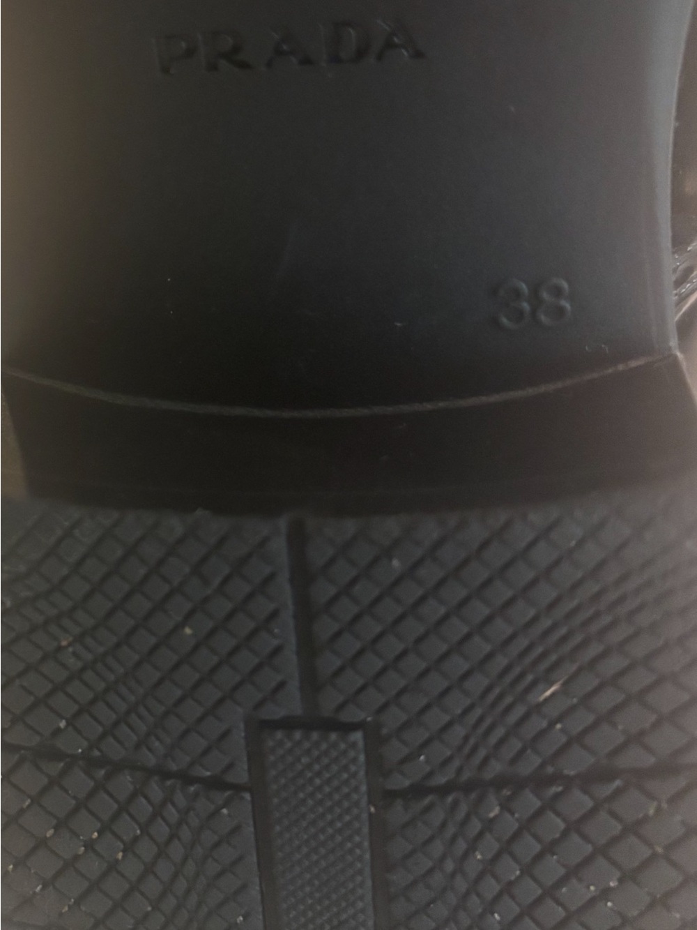 Prada Black Patent Mid Calf Rain
Boots SZ 38 - Picture 13 of 17